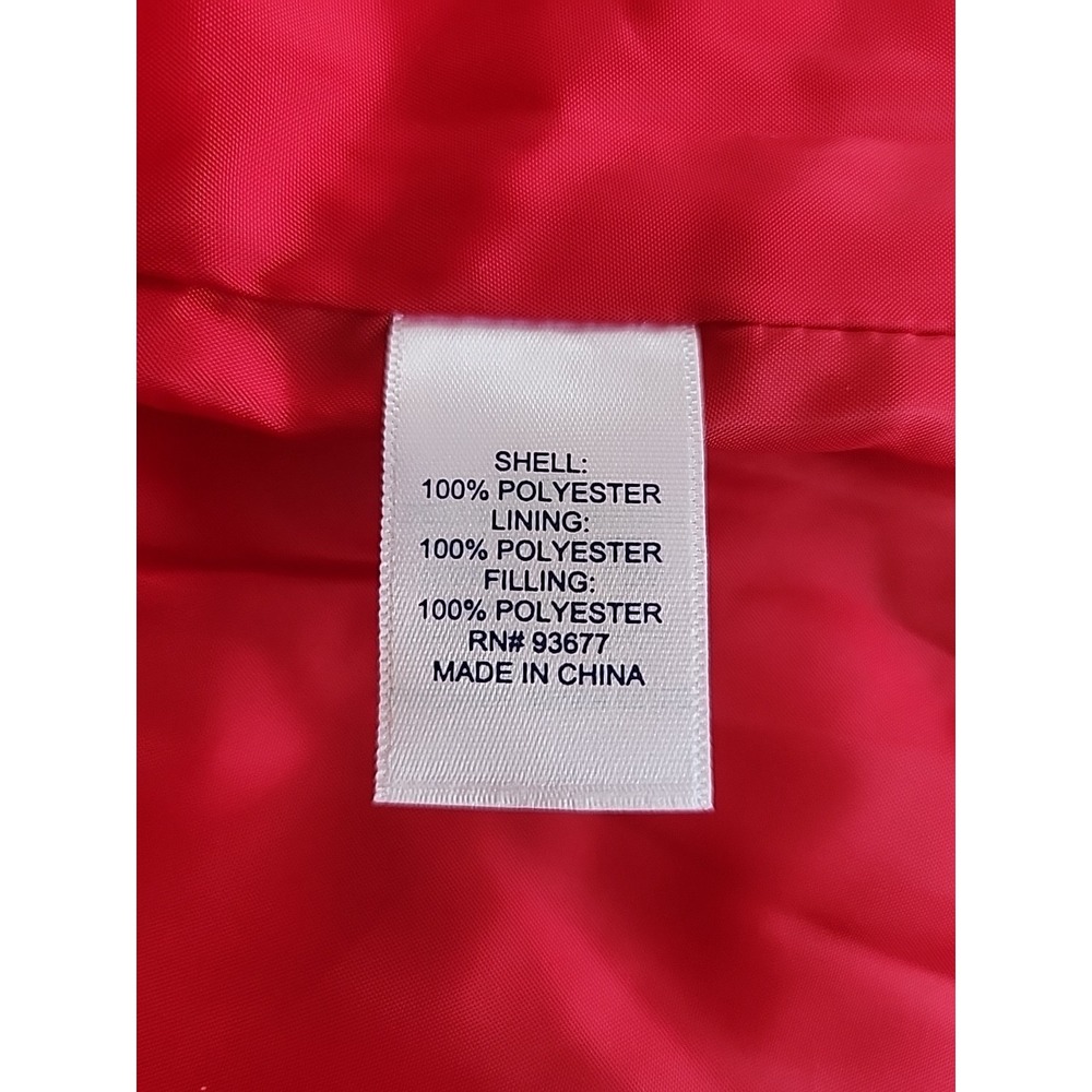 St Johns Bay Womens Quilted Puffer Vest XXL Red Black Buffalo Plaid Preppy Trad - Picture 10 of 13